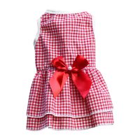 For Small Medium Dogs Daily Sleeveless Mesh Party Puppy Pet Dress Elegant Cat Fashion Striped Bowknot Princess Summer Dresses