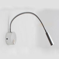 3W LED Hoses Wall Lamp Flexible Home Ho Bedside Reading Lamps Wall Light Modern Fashion Book Lights USB Charge Port w Switch