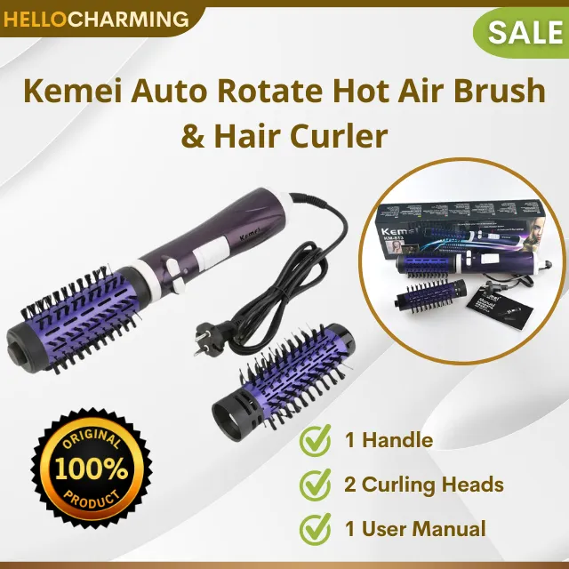 HELLO CHARMING Hair Brush Blower Dryer and Automatic Hair Curler, Auto-Rotation Hot Air Brush with 3 Heating Options | Lazada PH HELLO CHARMING Hair Brush Blower Dryer and Automatic Hair Curler, Auto-Rotation Hot Air Brush with 3 Heating Options | Lazada PH