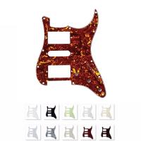 FLEOR ST HSH Pickguard กีตาร์ไฟฟ้ารอยขีดข่วนแผ้น11หลุมพร้อมสกรูปิ๊กการ์ดมี10สีให้เลือก