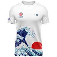 ﹍✹▬ (ไทยรัน) เสื้อออกกําลังกาย เสื้อวิ่ง เสื้อกีฬา Japan wave 93