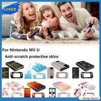 LONGB ชุดเต็มรูปแบบ สำหรับ Nintendo Wii U ดีไอวาย สติกเกอร์ติดผนัง รูปลอกติดผนัง ตกแต่งคอนโซลเกม แผ่นปิดผิว