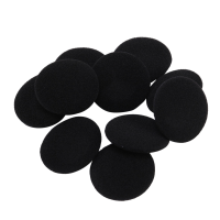 40 Pcs Sponges Protective Measures Soft Black Ear Cover Cushion for Headphone 5cm