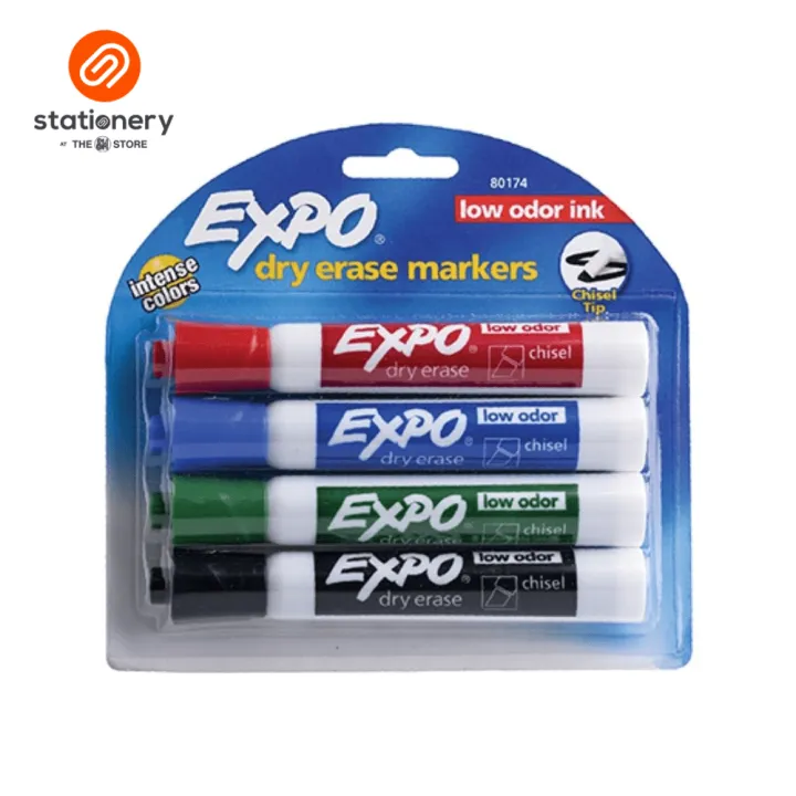 Expo Low Odor Dry Erase Chisel Tip 4 Colors Lazada PH
