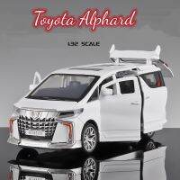 Toyota Alphard Zinc โมเดลรถอัลลอยเอฟเฟค,พร้อมไฟและเสียงและตัวดึงถอยหลังรถของเล่นดายคาสต์ตกแต่งคอลเลกชันของขวัญสำหรับเด็กผู้ชาย