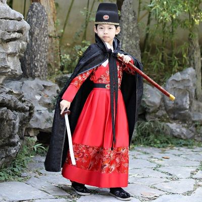 {Noble woman}Hanfu WeiMing ชุดเดรสสำหรับเด็กสูทสำหรับเด็กผู้ชาย,เครื่องแต่งกายสำหรับเด็กชุดฤดูใบไม้ผลิและฤดูใบไม้ร่วง