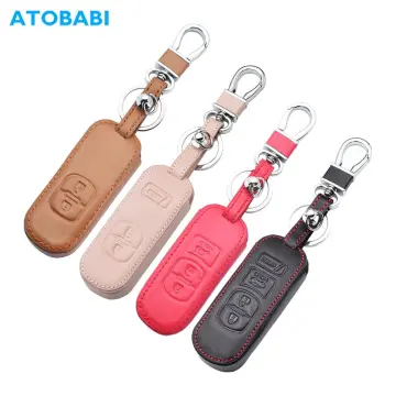 MAZDA 2 3 6 CX3 CX5 LV Design Leather Car Key Remote Cover Holder