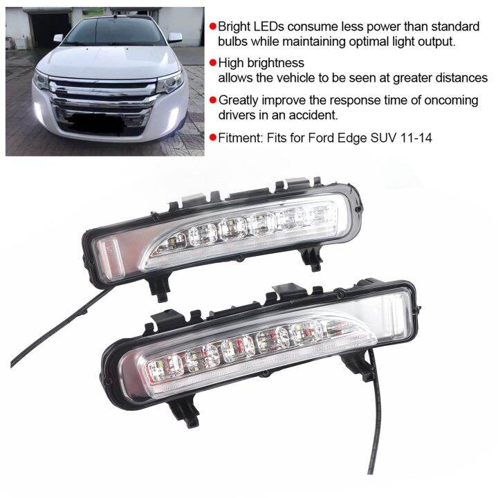 ไฟตัดหมอก-lampu-jalan-led-กลางวัน2ชิ้นเหมาะสำหรับรถ-ford-edge-suv-11-14