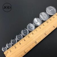 plastic Resin Sewing Buttons Scrapbooking Round Lucency Two Holes Botones Bottoni Botoes 9-25mm Transparent Clear accessories Haberdashery