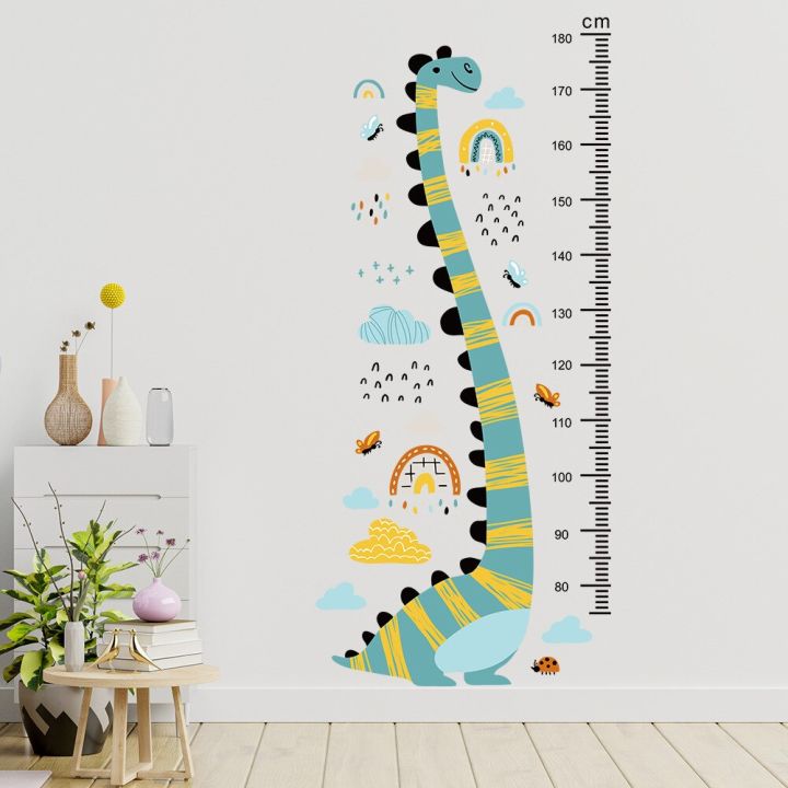 cartoon-dinosaur-rainbow-cloud-height-wall-sticker-childrens-room-nursery-decoration-measure-height-wall-stickers-for-kids-room