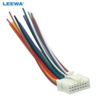 LEEWA 10pcs Car Stereo Radio 16Pin Wire Harness For Mitsubishi/Lancer/Ford Relevant Installing Audio Wiring Cable CA5714