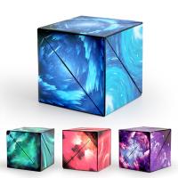 3D Magic Cube Magnetic Changeable Puzzle Cube Toy Kids Adults Antistress Anxiety Toy Rotation Geometric Infinity Magic Cubes