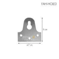 Bangkokframe-อุปกรณ์กรอบรูป-ตัวแขวนกรอบรูป หูแขวน 3 รู-FAH-HOLE3-250 ตัว/ถุง