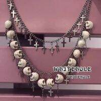 ◙ Hundred Night Walk สร้อยคอคู่ไทเทเนียมเหล็กฮาโลวีน Dark Clavicle Chain