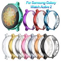 Ultra Thin Electroplate TPU Protective Watch Case Full Cover Screen Protector For Samsung Galaxy Watch Active 2 40 44mm