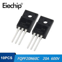 10ชิ้น FQPF20N60C MOSFET ทรานซิสเตอร์20N60C 20A 600V TO-220F