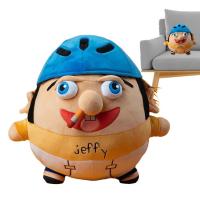 Jeffy Plush Anime Jeffy Boy Plush Doll Cartoon Soft Stuffed Toys 25cm Jeff Plush Doll Pillow Thicc Jeffy Plush Sofa Bedroom Car Decor dutiful