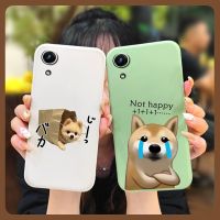 cute phone case Phone Case For Samsung Galaxy A03 Core/SM-A032F Back Cover Anti-fall Solid color Cartoon Lens package