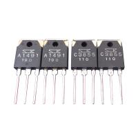 4pcs 2SA1491 + 4pcs 2SC3855 เสริมทรานซิสเตอร์ PC = 100W Ic = 10A VCEO = 140V