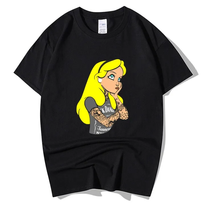 Cartoon Alice In Wonderland Indie Swag Tattoos Gothic Punk Princess Thinking T Shirt Unisex | Lazada PH Cartoon Alice In Wonderland Indie Swag Tattoos Gothic Punk Princess Thinking T Shirt Unisex | Lazada PH