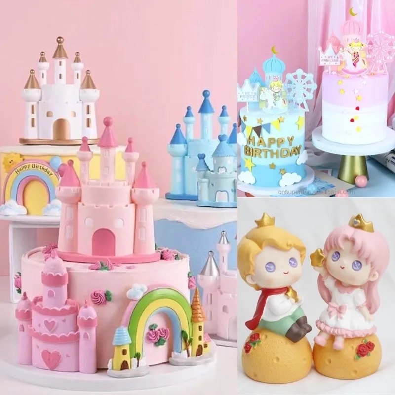 Princess castle cake topper - LolliLoot
