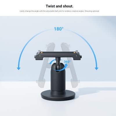”【；【-= Adjustable Pivot Stand Insta360 GO 3  Pivot Stand Mount Magnetic Latch Action Camera Accessories