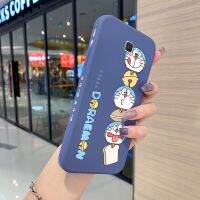 Yiเวสผู้เคสโทรศัพท์สำหรับ Samsung J7 Prime J7 Prime 2,เคสการ์ตูนแมวโดราเอมอนเคสโทรศัพท์ด้านข้างขอบสี่เหลี่ยมเคสซิลิโคนกันกระแทกฝาครอบด้านหลังเต็มกล้องนิ่ม