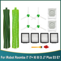 สำหรับ IRobot Roomba I7 I7 I6 I8 I3 Plus E5 E7 Series ตัวกรอง HEPA แปรงลูกกลิ้งด้านข้างเครื่องดูดฝุ่นทำความสะอาดถุงเก็บฝุ่นอะไหล่