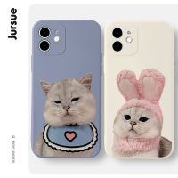 Ready Stock! JURSUE เคสคู่ เคสไอโฟน คู่รัก กันกระแทกซิลิโคนนุ่มน่ารักตลก เคสโทรศัพท์ Compatible for iPhone 14 13 12 11 Pro Max SE 2020 X XR XS 8 7 6 6S Plus พลัส XYH483