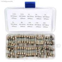 ₪ 100Pcs/Box 5x20mm Quick Blow Glass Tube Fuse Assorted Kits 0.2A 0.5A 1A 2A 3A 5A 8A 10A 15A 20A Fast-blow Glass Fuses