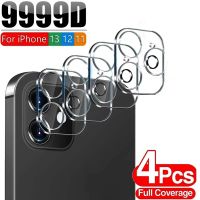 4PCS Camera Lens Glass Protector on For iPhone 12 13 14 11 Pro Max Tempered Glass For iPhone 12 13 14 Pro Camera Protector  Screen Protectors