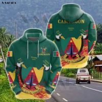 3D HOODIE-  2023 new design- CAMEROON SPECIAL Flag Map Sport Tusk 3D Printed Zipper Hoodie Man Pullover Sweatshirt Hooded Jacket Jersey Tracksuits