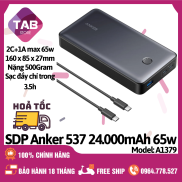 Sạc Dự Phòng Anker 24.000mAh 65w 2C+1A - A1379 Bảo Hành 18 Tháng