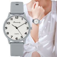 【2023】Fashion Lady Hot Sales Watches Leisure Grey Digital Simple Women Quartz Watch Sports Silicone Strap Ladies Clock Wristwatches