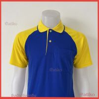 เสื้อโปโลผู้ชาย Men Polo Shirt Plain Polo T Shirt Soft Pique Short Sleeve Tops For Men Side Vents สีม่วงเข้มแขนม่วงอ่อน แขนเทาท๊อปดำ เนื้อผ้านุ่ม