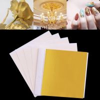 100pcs/set Imitation Gold Silver Foil Leaf Paper Gilding Sheet for Furniture Home Wall Decor DIY Scrapbooking Art Crafts