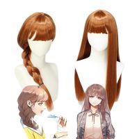 Cosplay wig Light and night of love cos wig bean paste color high temperature silk hair modelling game heroine cosplay fake fur