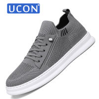 UCON รองเท้าผ้าใบแฟชั่นสำหรับผู้ชาย,รองเท้าลำลองเบาอเนกประสงค์สำหรับฤดูร้อนรองเท้าระบายอากาศรองเท้าสลิปออนกลางแจ้งสบายๆรองเท้าผ้าใบ39-44