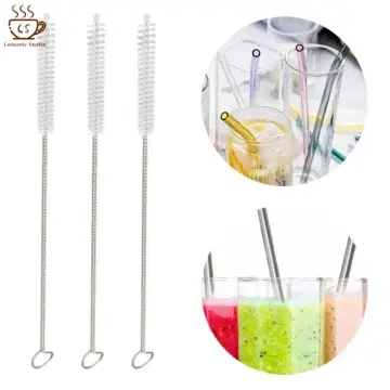 5pcs Straw Cleaning Brush, LONG Bristle Cleaner For Stainless
