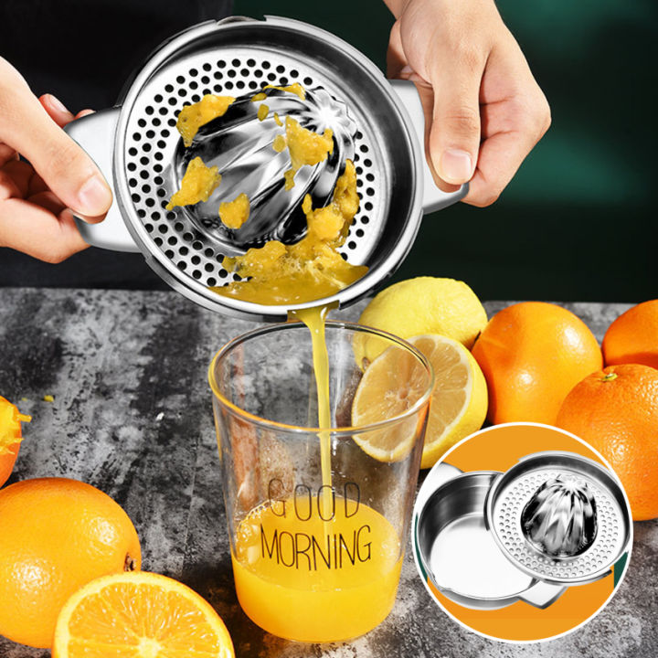 ผลไม้คั้นน้ำผลไม้-มะนาวส้มคั้นน้ำผลไม้เครื่องคั้นน้ำผลไม้แบบมือหมุนคู่มือที่มีถ้วยวัดในตัวและขูด