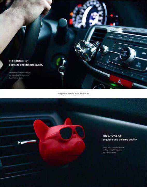 creative-bulldog-air-freshener-น้ำหอมรถตกแต่งรถยนต์-auto-geur-คลิป-bulldog-กลิ่นหอม-parfum-voiture-รถ-diffuser-dliqnzmdjasfg