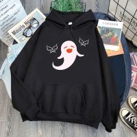 [Qinqin clothing]Hu Tao Genshin ผลกระทบ H Oodies ผู้ชาย Kawaii การ์ตูนฮาราจูกุสตรีทฮิปฮอปกราฟิก Hoody U Nisex เสื้อชาย