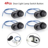 4Pcs Door Light Switch Button Universal Inner Door Courtesy Light Switch Button Door Side Switch Van Door Light Switch Alarm Push Button