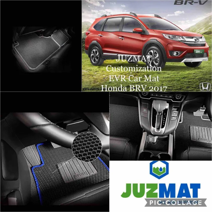 Honda BRV 2017-Present Customization EVR Car Floor Mat(JUZMAT) - Black ...