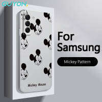 Guyon เสค Samsung A10S A04 A03Sกาแล็คซี่,เคสนิ่มสำหรับ A22 A53 A52ลายการ์ตูนมิกกี้ A11 S12ด้านสีเงิน FrostedAll-Inclusive A73 5G ซิลิโคนเหลวป้องกันการตก