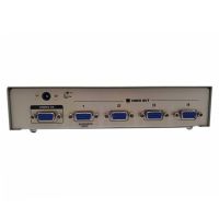 กล่องแยกสัญญาณ vga 1ออก4 VGA Splitter 1 In 4 Out Video Amplifier Extender 350MHz 1 PC to 4 Monitors Projectors Supports VGA XGA SVGA UXGA WUXGA (1x4)