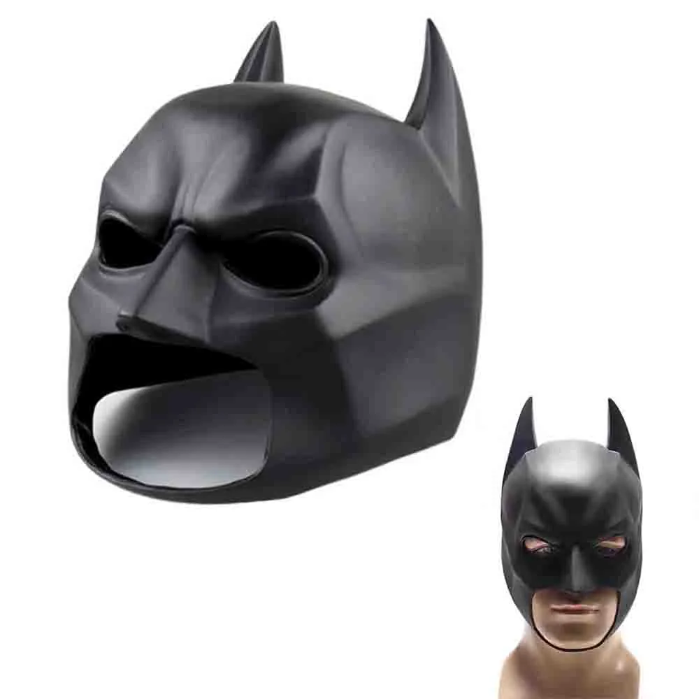 THE BATMAN Movie Full Mặt nạ với Mũ bảo hiểm cao su Cowl cho Trẻ em & Người  lớn Đồ chơi Cosplay Prop cho trẻ em PVC 