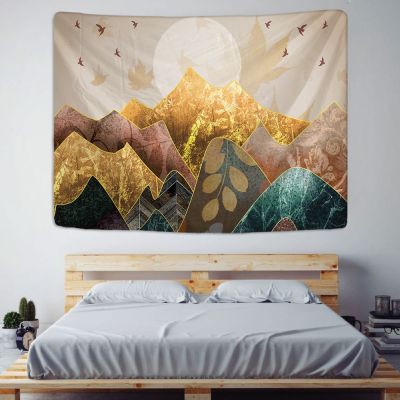 Japanese Style Wall Hanging Tapestry Nordic Home Decoration Wall Art Table Cloth Bedroom Landscape Painting Tapestry