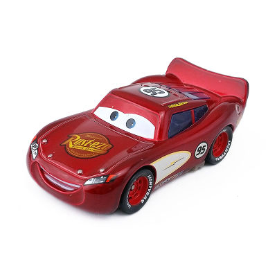 【▨】 Rokomari Fashion House Pixar รถของเล่นโลหะสำหรับรถยนต์ Lightning McQueen แบบหล่อ1:55มียี่ห้อในและ Gratis Ongkir