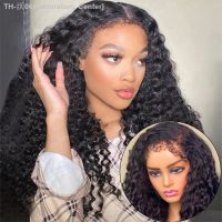 4c Hairline Edge Deep Wave Human Hair Wigs with 4c Curly Baby Hair 13x4 4x4 Glueless Lace Frontal Wig Brazilian Deep Curly Wig [ Hot sell ] Decoration Center